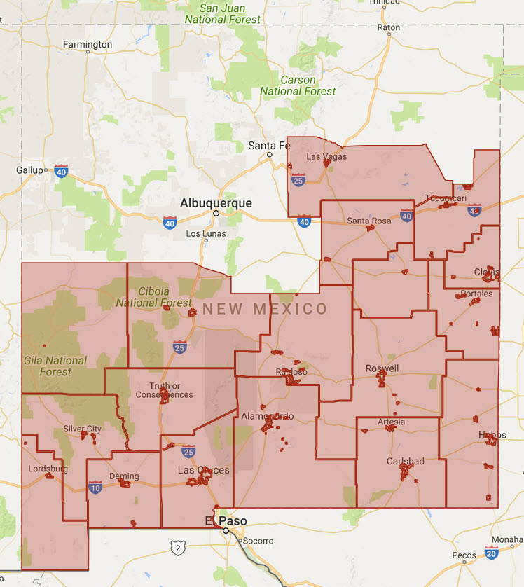 New Mexico GRT Rate Maps Taos County Association of REALTORS®