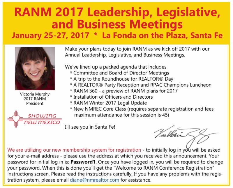 RANM 2017 Leadership Conference