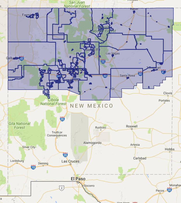 NM GRT Rate Map - Northern Districts